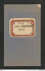 Seite 1, Tagebuch "1919 | Lang-Mannersdorf | Heft 2" (NHMW-PRAE-BBB-08)